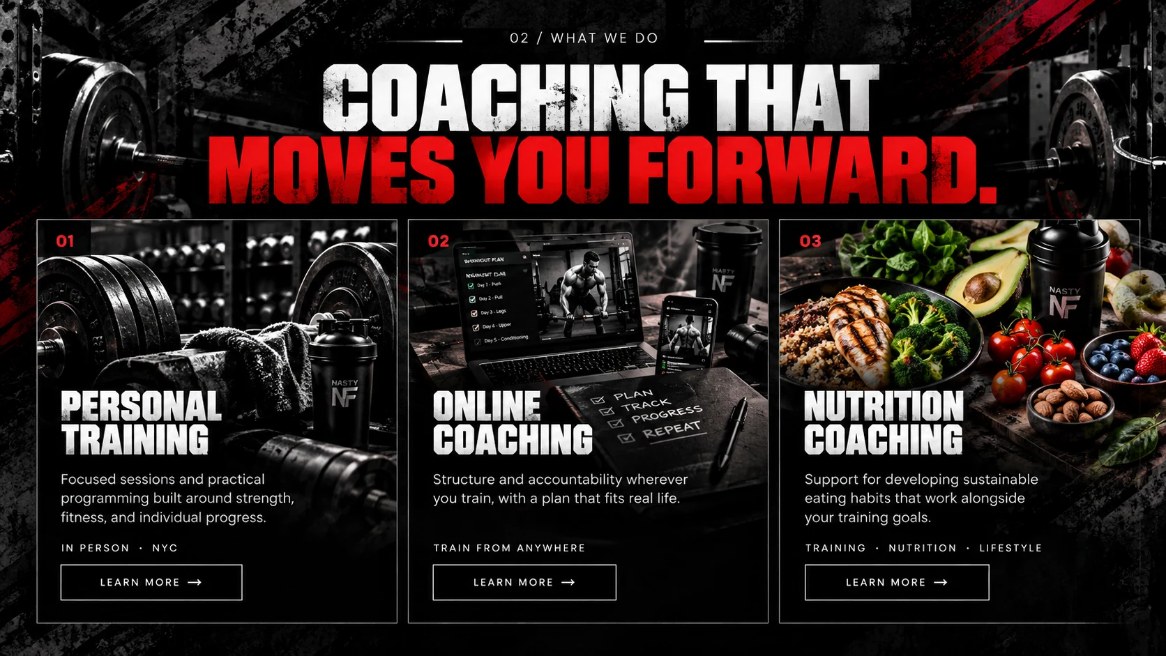 Personal Training, Online Coaching and Nutrition Coaching by Nasty Fitness NYC